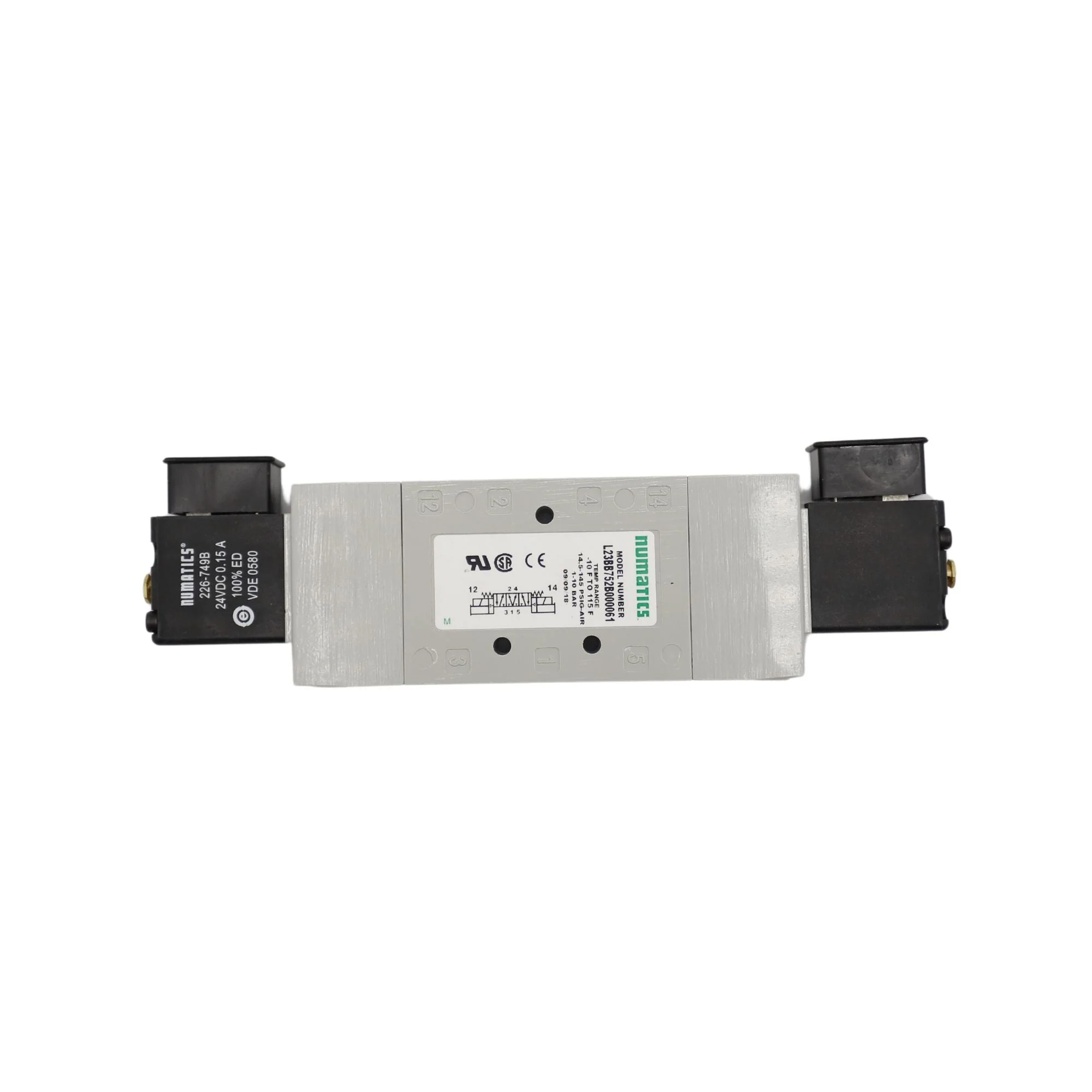 Numatics | Aventics Solenoid Pilot Valve L2 Series 4/3 Pressure CTR | L23BB752B000061