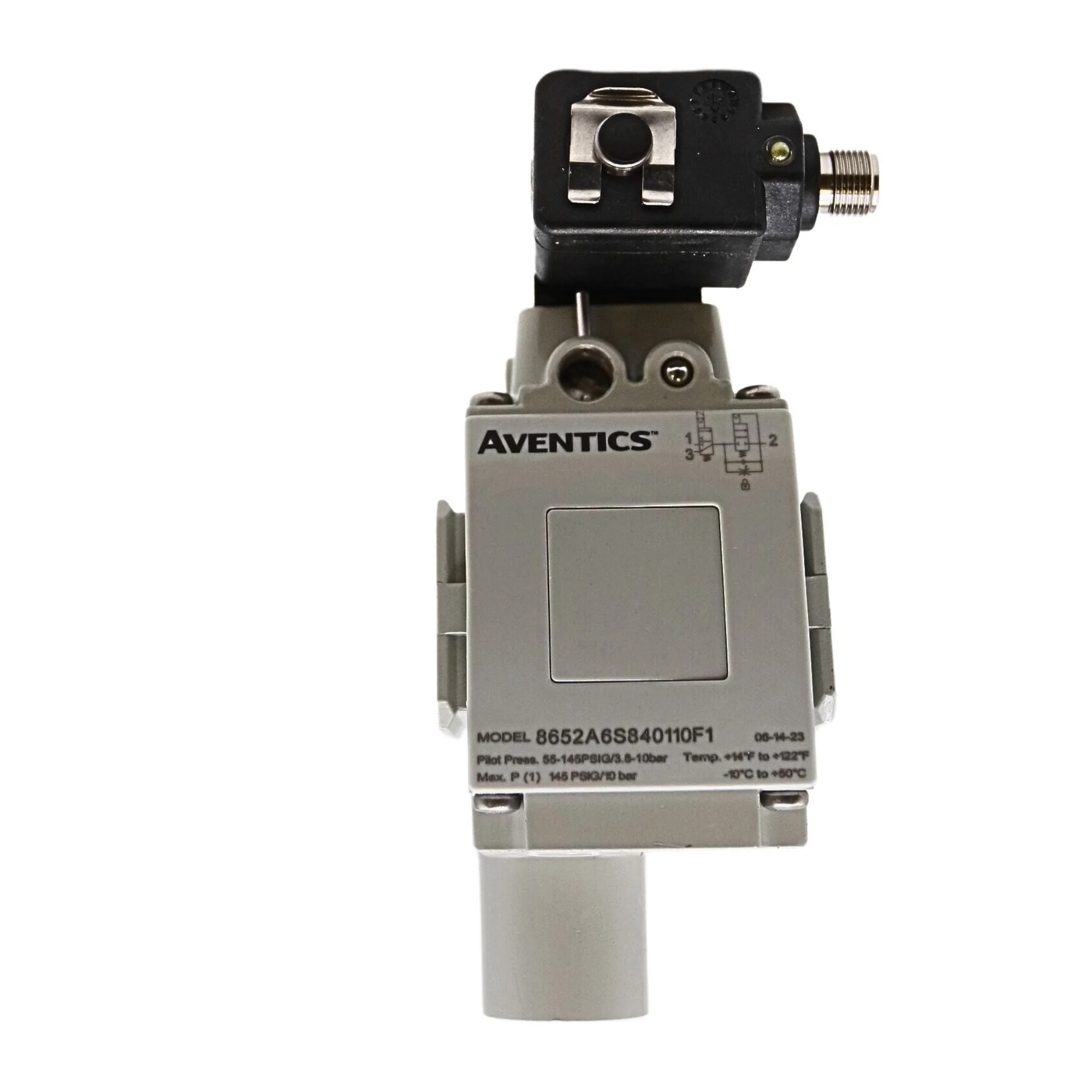 Numatics | Aventics - Solenoid Slow Start Quick Exhaust Valve 652 Series 3/2, 1/2 in NPT, 24VDC | 8652A6S840110F1