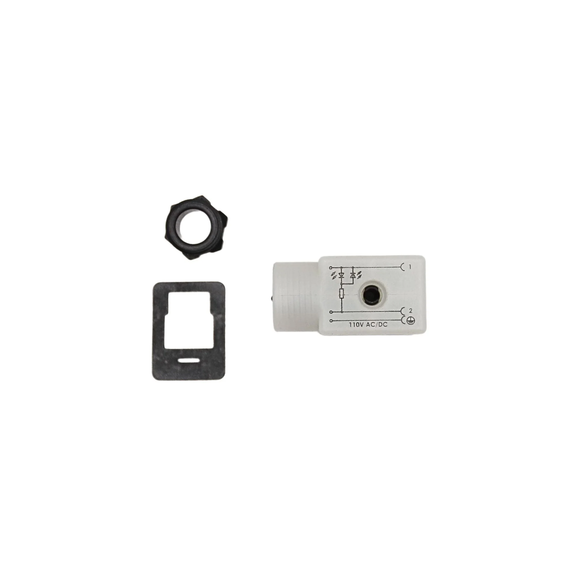 Numatics | Aventics Solenoid Valve Connector Form B IND 2+G PG9 CG FW LED/MOV, 120VAC/DC | 230-366