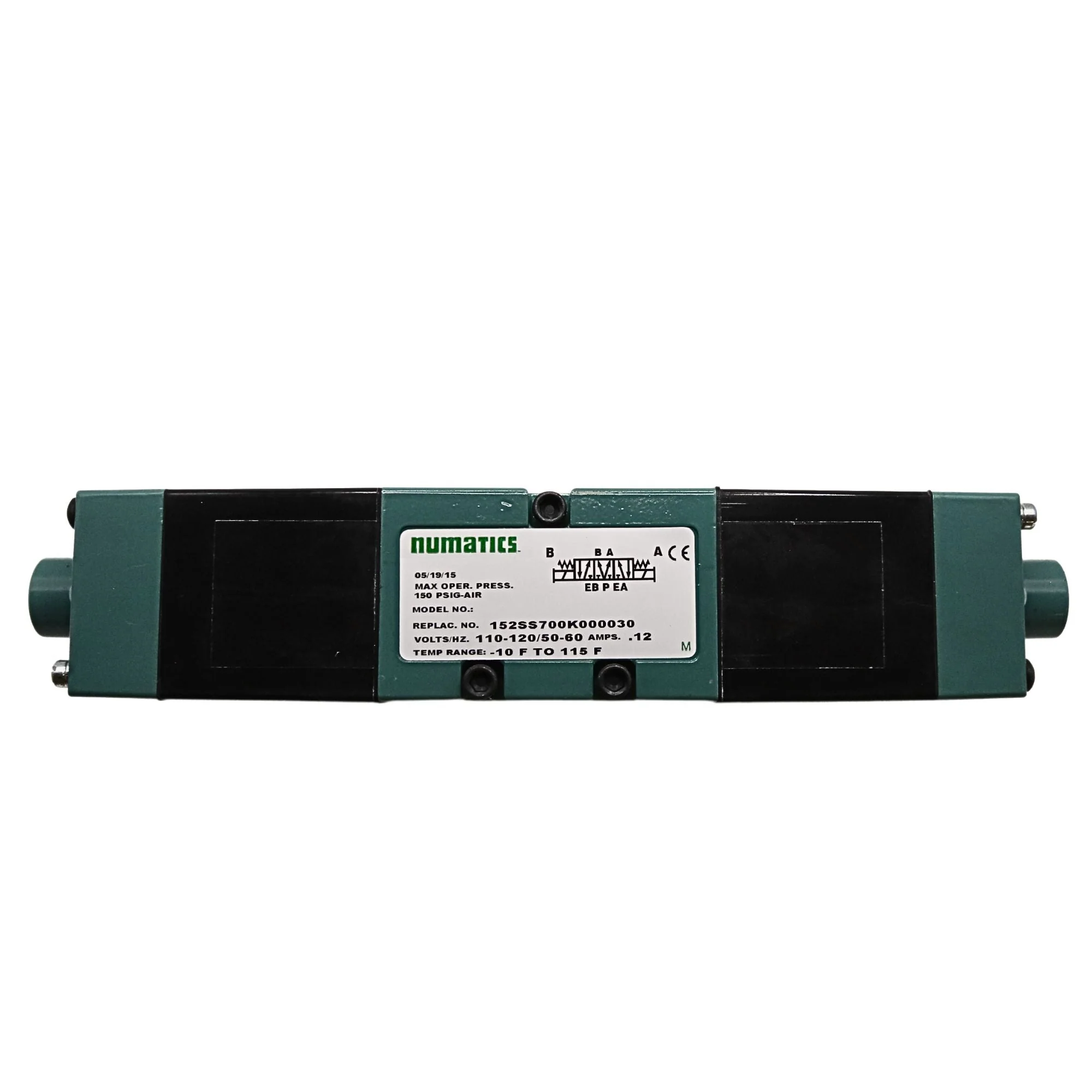 Numatics | Aventics Solenoid Valve MK15 Series 4/3 Closed CTR 120VAC | 152SS700K000030