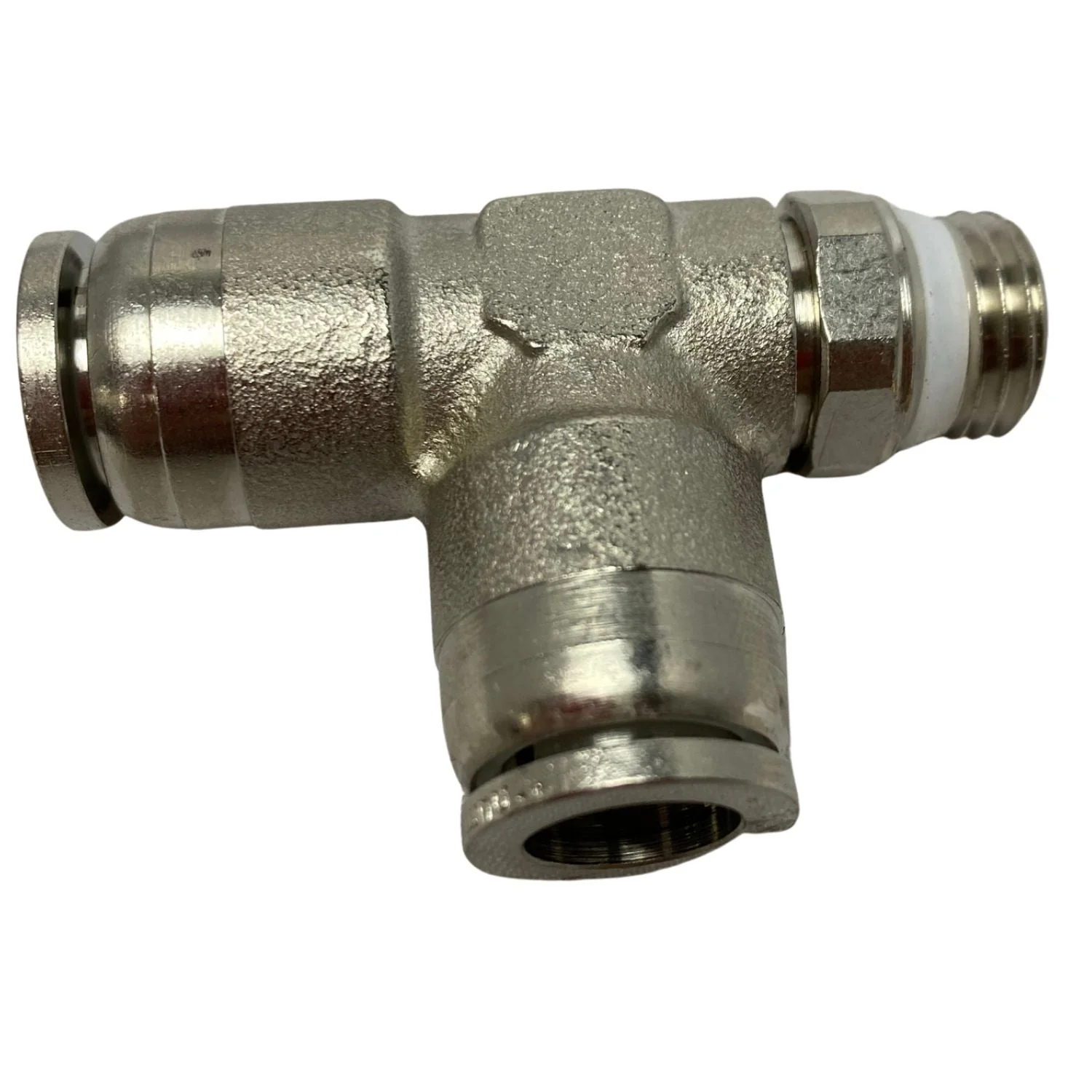 Numatics | Swivel run Tee 1/4 in thread 10mm tube | NWB116-010-001