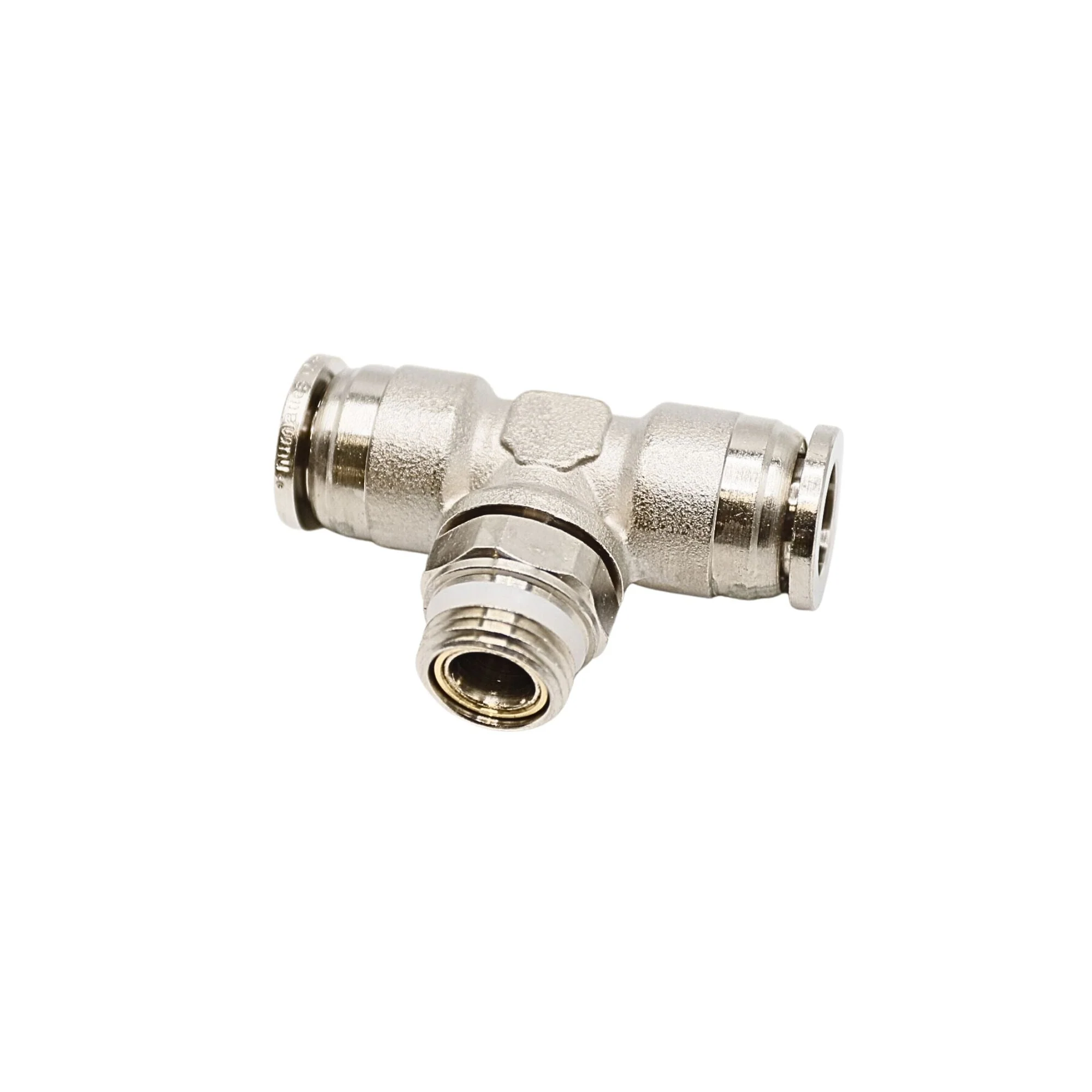 Numatics | Aventics NP Brass Flow Control 12mm X 3/8 in MNPT swivel branch tee | NWB114-012-002