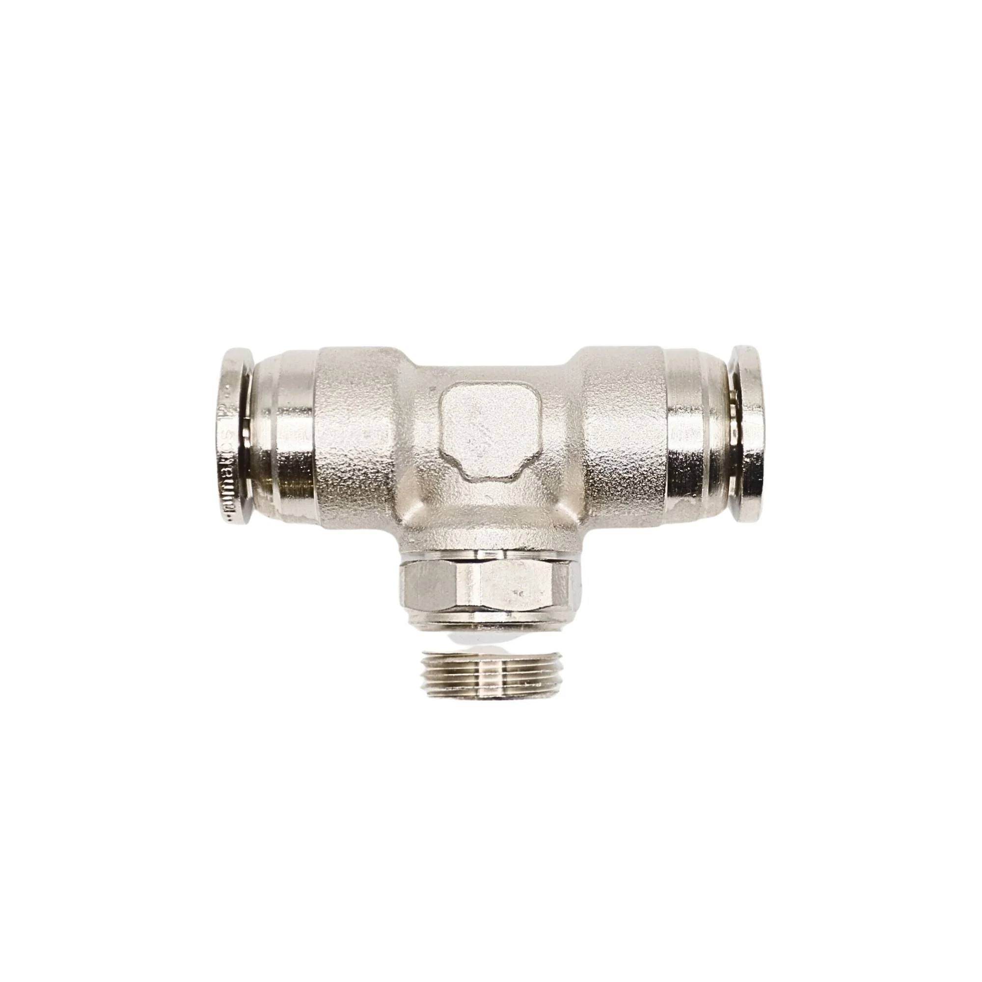Numatics | Aventics NP Brass Flow Control 12mm X 3/8 in MNPT swivel branch tee | NWB114-012-002 - Image 2