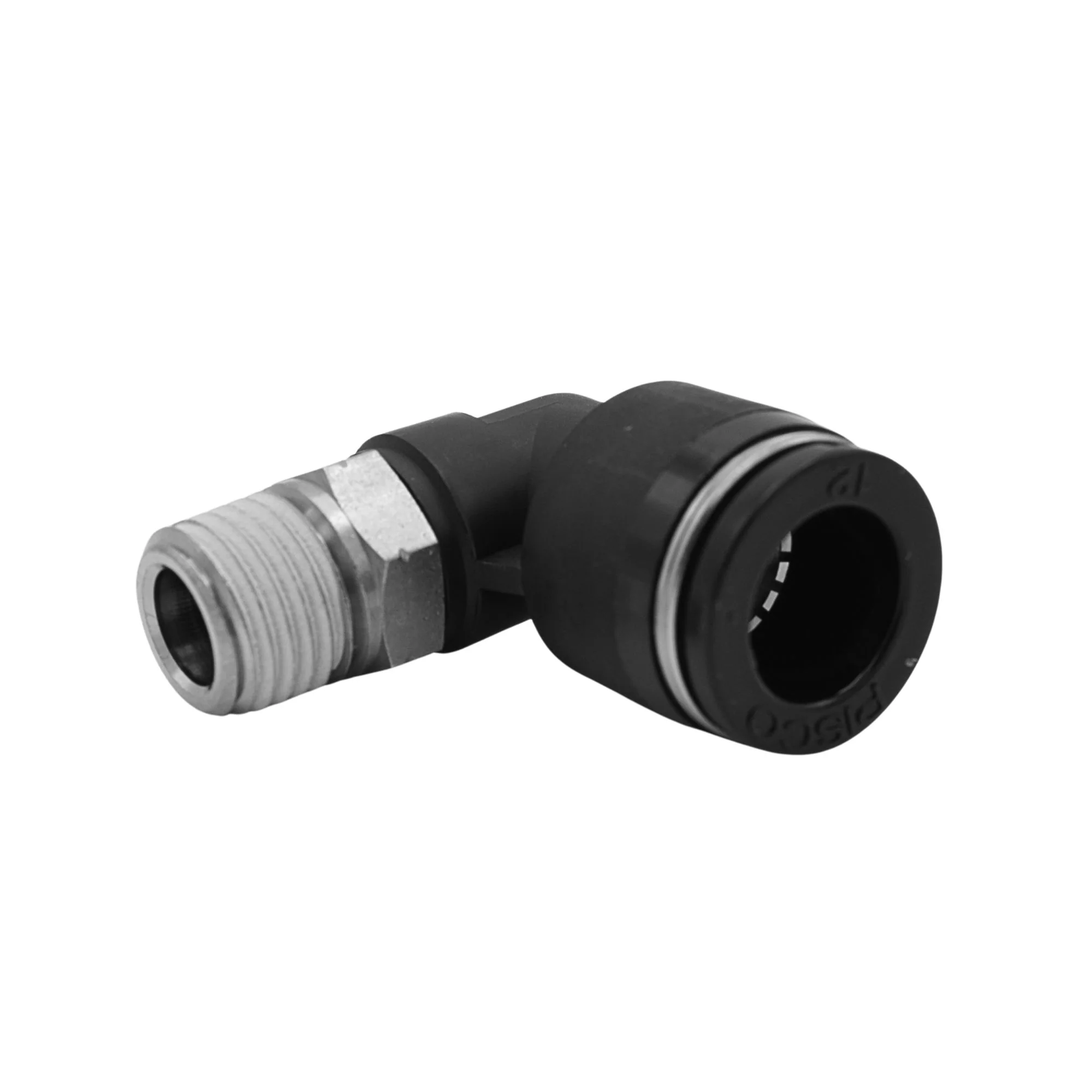 Pisco | Koganei | 1/4 in NPT x 12mm Tube Elbow | PL12-N2U