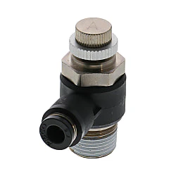 Pisco | Koganei | M3x0.5 x 4mm Tube Flow Control, Meter-Out | JSC4-M3A