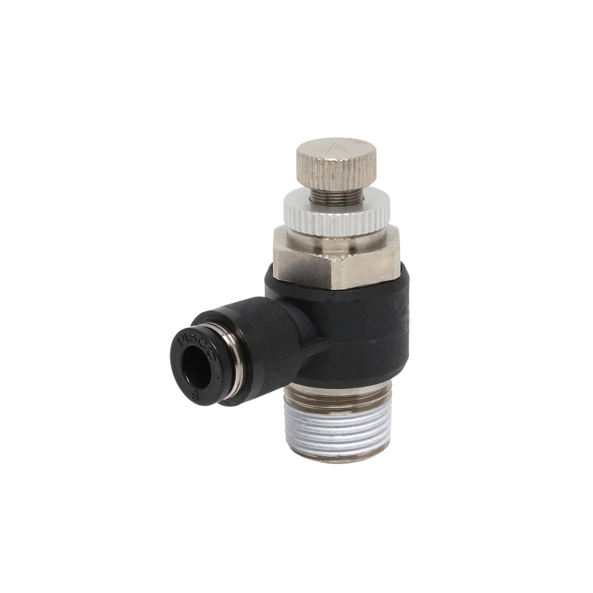 Pisco | Koganei | R3/8 x 6mm Tube Flow Control, Meter-Out | JSC6-03A