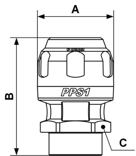 Prevost | 1-1/4" pipe x 1" Female NPT Straight Aluminum | PPS1 MF32205 - Image 2