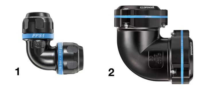 Prevost | 3/4" Pipe x 1/2" MNPT 90 degree Elbow | PPS1 9CM16253