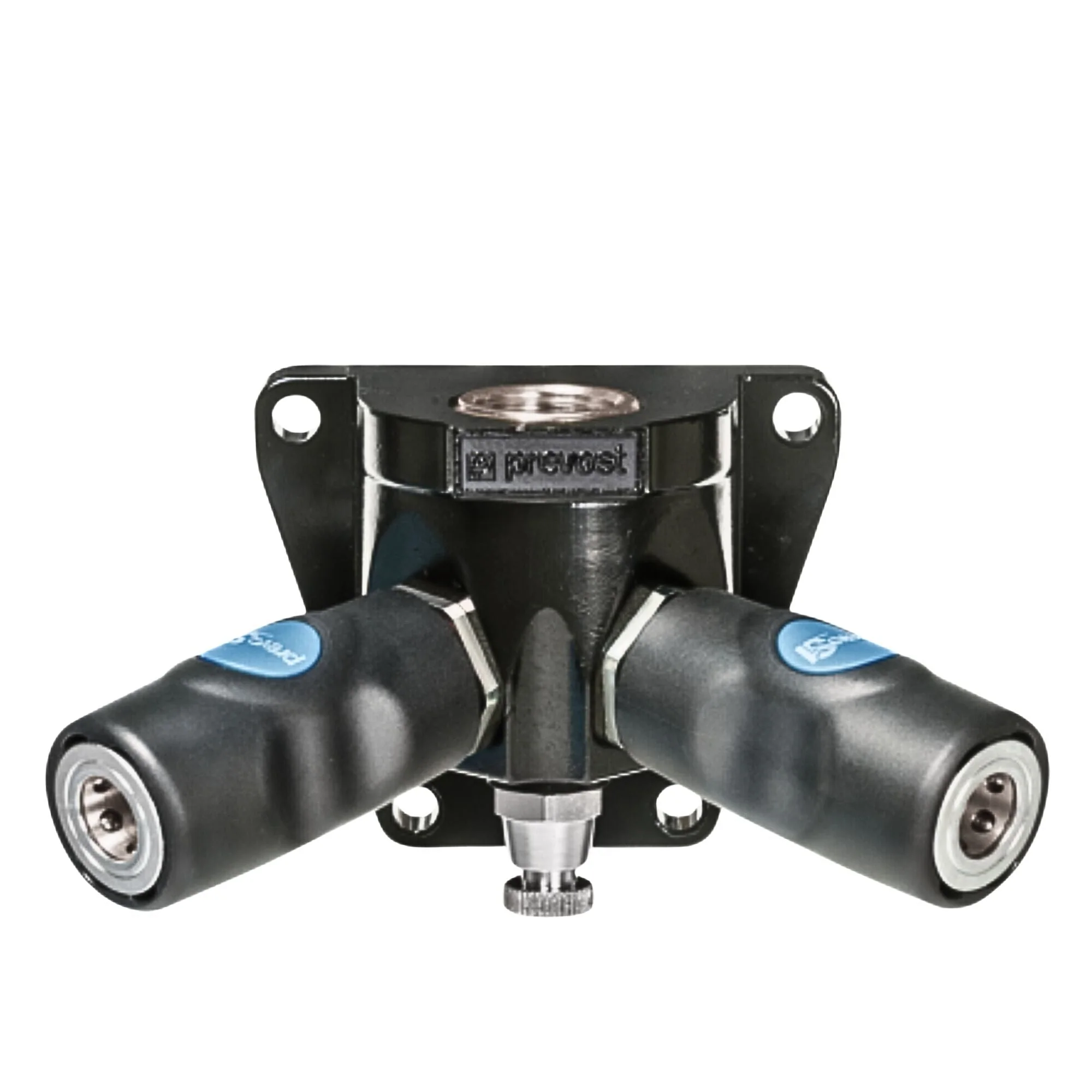 Prevost | Female thread double wall manifold - 2 couplers and drain - 1/4 in Industrial Interchange | ISI 068203WK