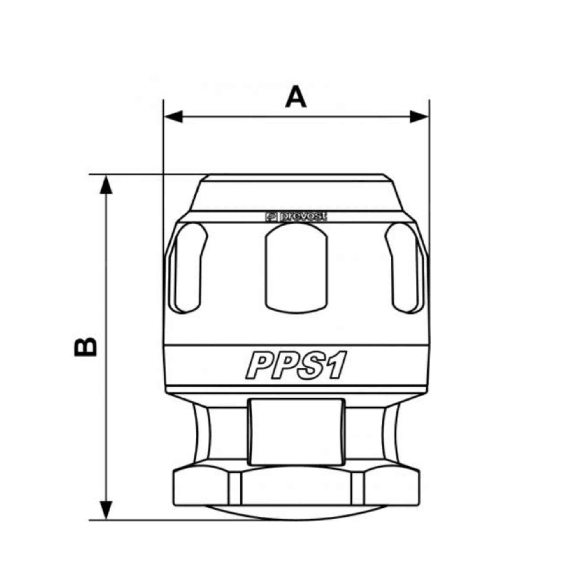 Numatics | 2 in Aluminum Pipe Cap | PPS1 BO50 - Image 2