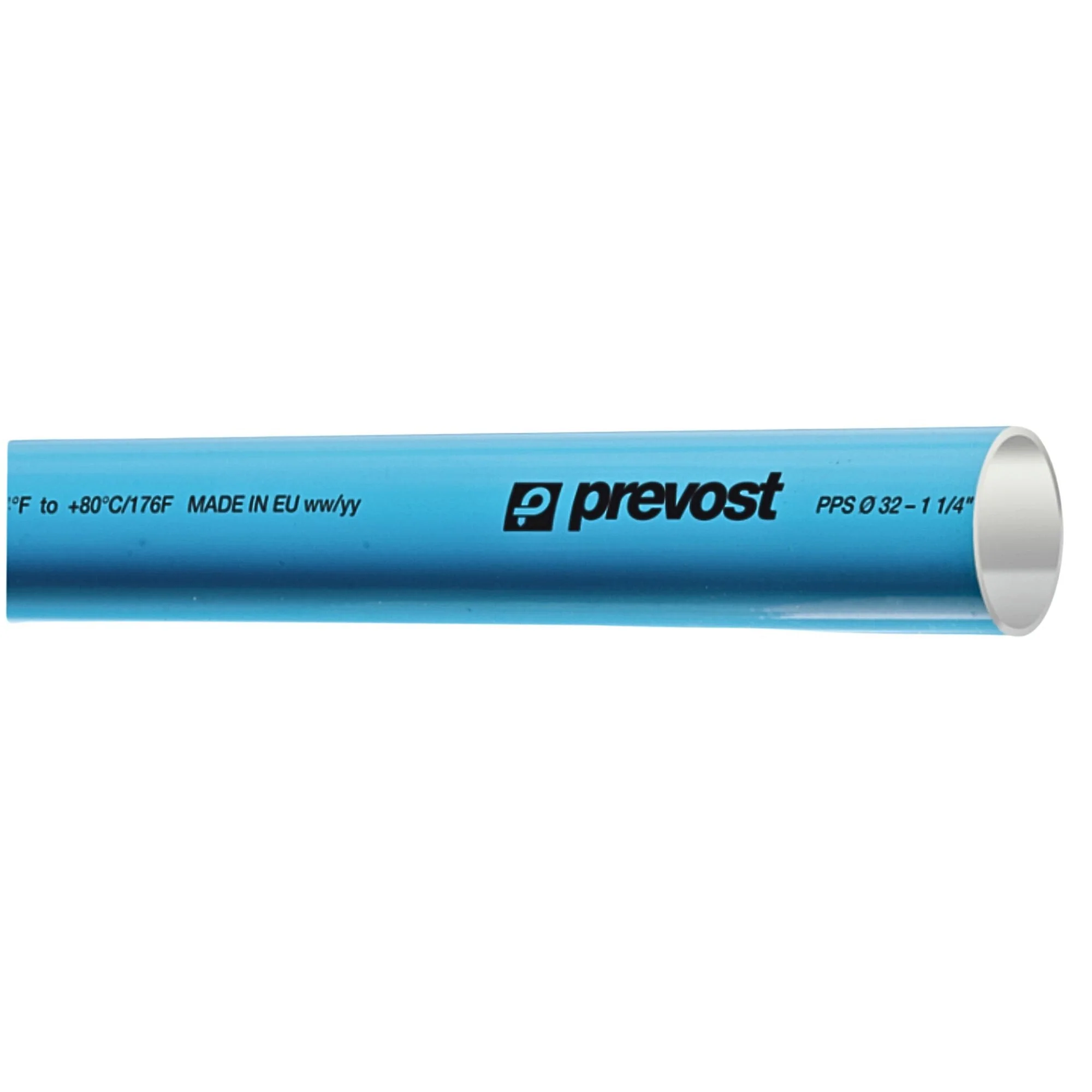 Prevost | Aluminum 1 in blue pipe for compressed air | PPS BTU2518