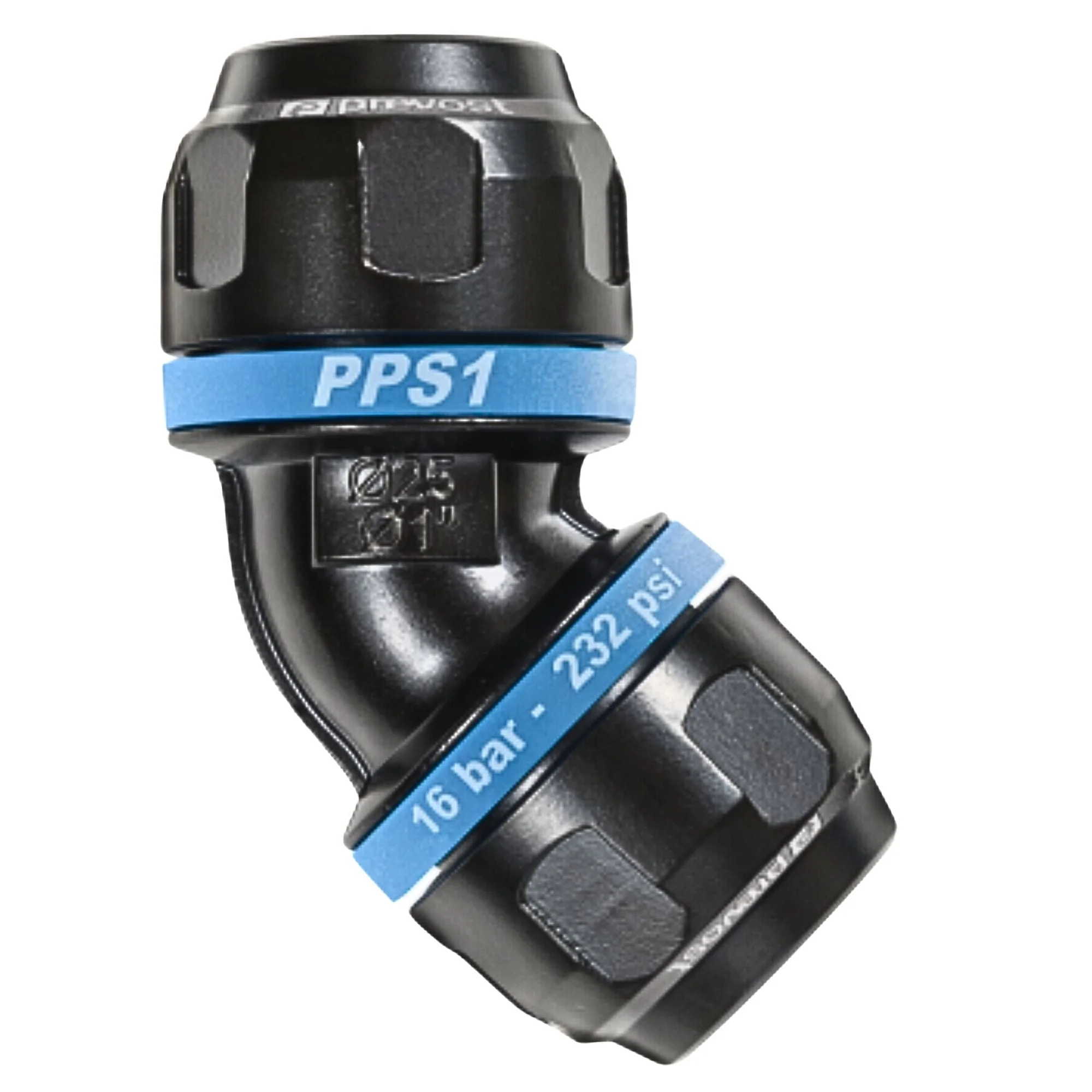 Prevost | 45 degree - 3/4 in Aluminum equal female elbow fitting | PPS1 4C20