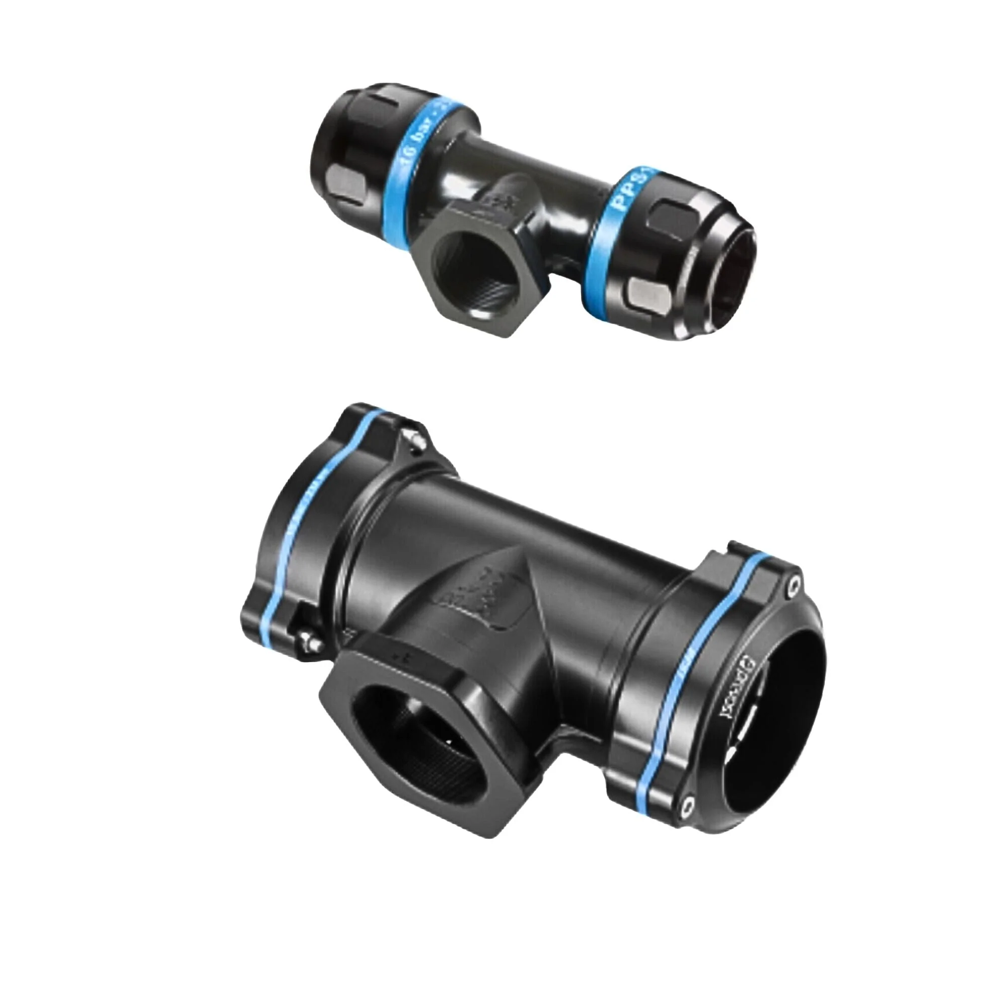 Prevost | 1 in - 1/2 in FNPT Aluminum parallel female thread tee fitting for pipe | PPS1 TT25203