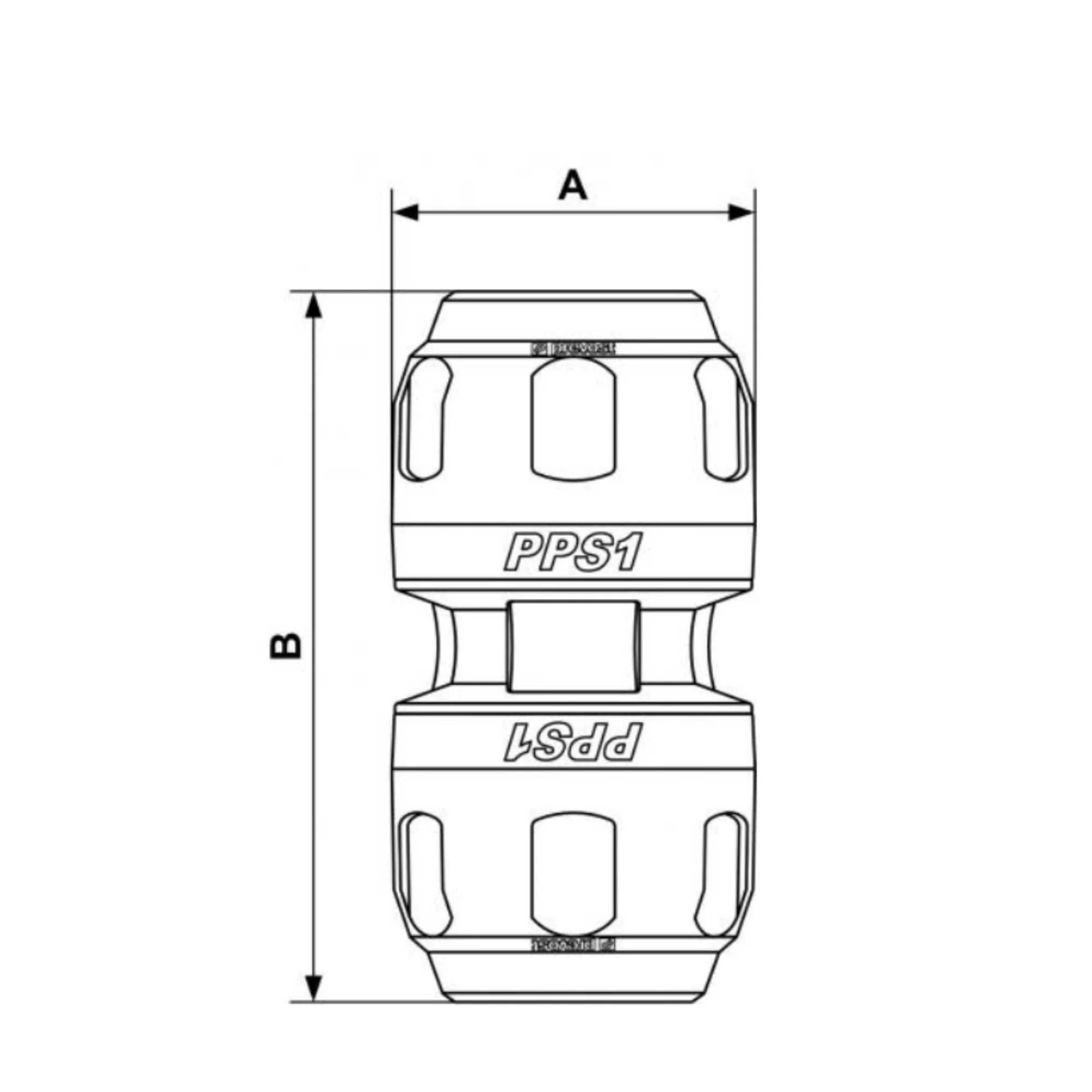 Prevost | 1 in Aluminum union for pipe | PPS1 UN25 - Image 2