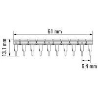 Weidmuller | Cross-connector, TCC 6.4/10 OR | 2556360000 - Image 2