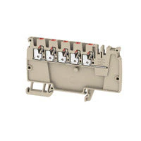 Weidmuller | Modular distribution terminals, 2.5 mm², 800 V, 24 A, dark beige, AAP12 2.5 LI RD | 1988290000 - Image 2