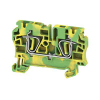 Weidmuller | PE terminal, Tension-clamp connection, 4 mm², 480 A, ZPE 4 | 1632080000