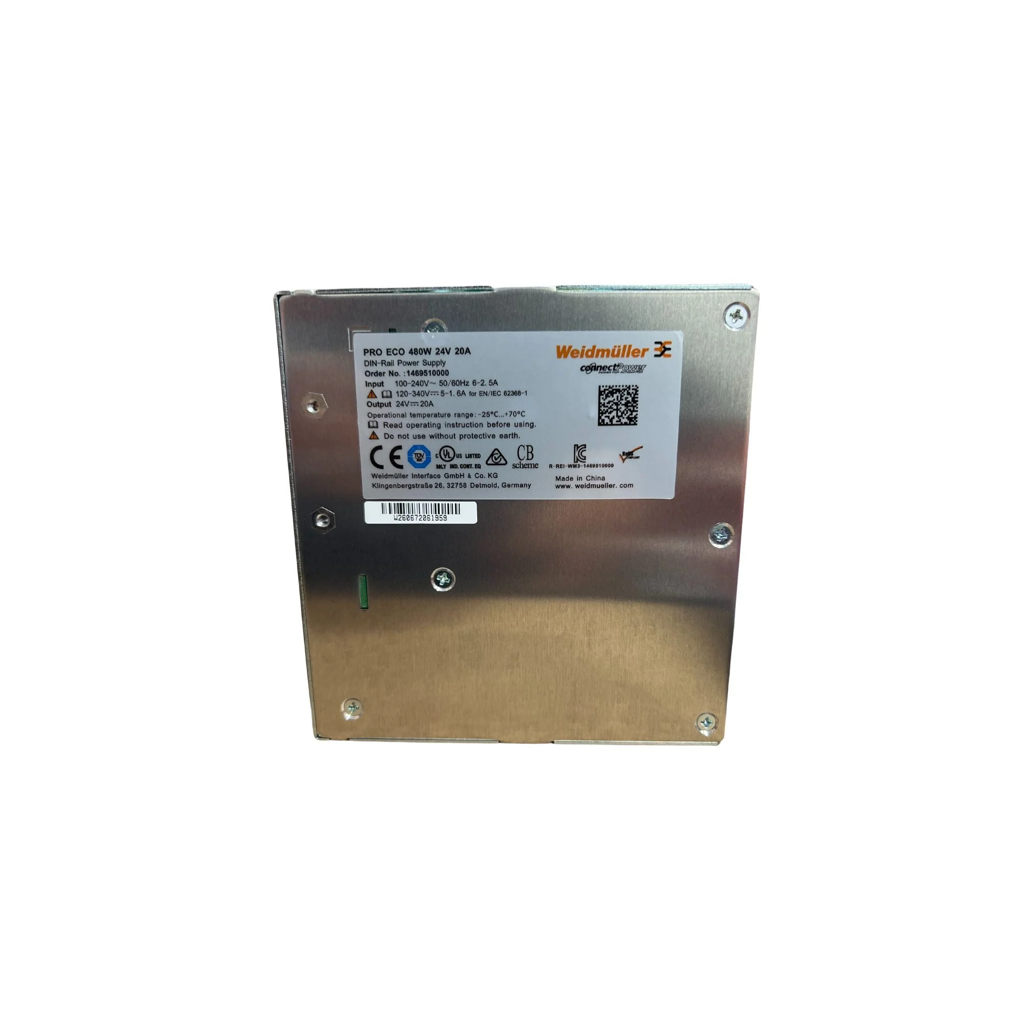 Weidmuller | PRO ECO 480W 24V 20A | 1469510000 - Image 3