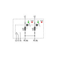Weidmuller | Surge voltage arrester with remote contact | 2591680000 - Image 2