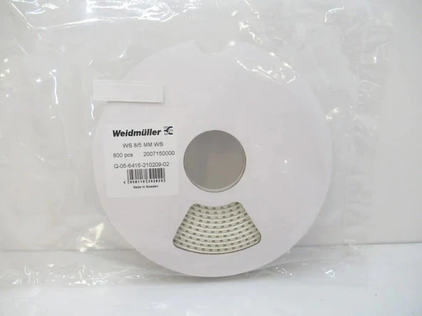 Weidmuller | Terminal marker | WS 8/5 MM WS (WHITE) | 2007150000