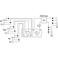 Weidmuller | TERMSERIES, Relay module with positively driven contacts, TRP 24VUC 2CO FG | 2706430000 - Image 2