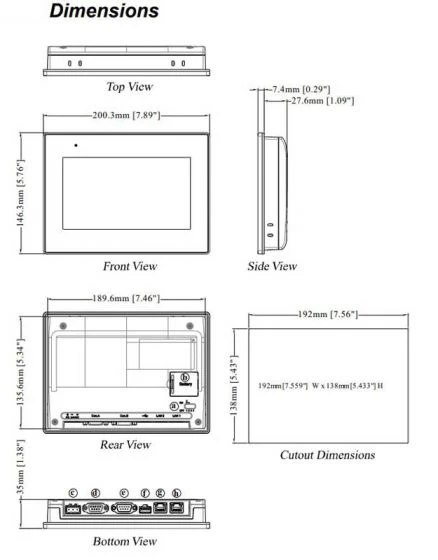 Weintek | HMI with 7 in. TFT Display | cMT2078X - Image 2